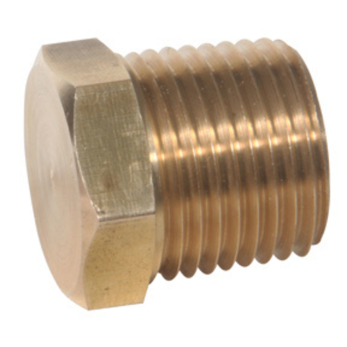 3/4 MPT Brass Hex Head Plug