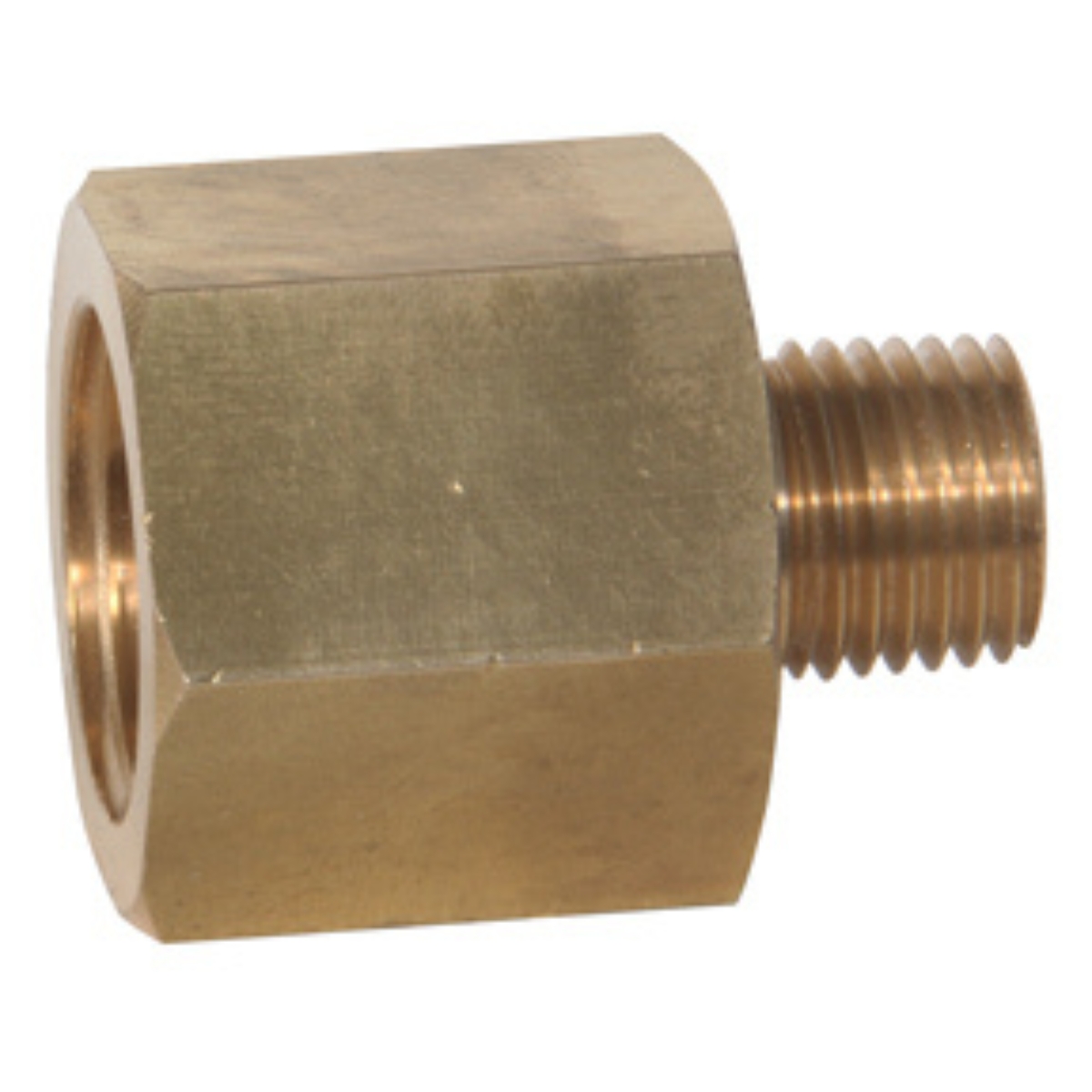 Brass Pipe Reducing Adapter    1/4 FPT x 1/8 MPT 