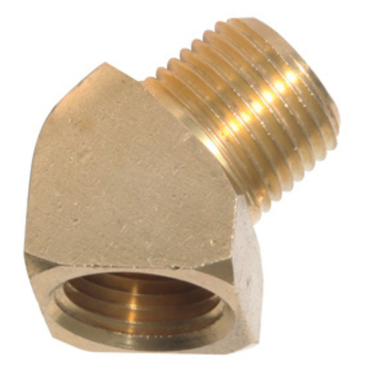 Brass 45 Degree Street Elbow  3/4 FPT x 3/4 MPT 