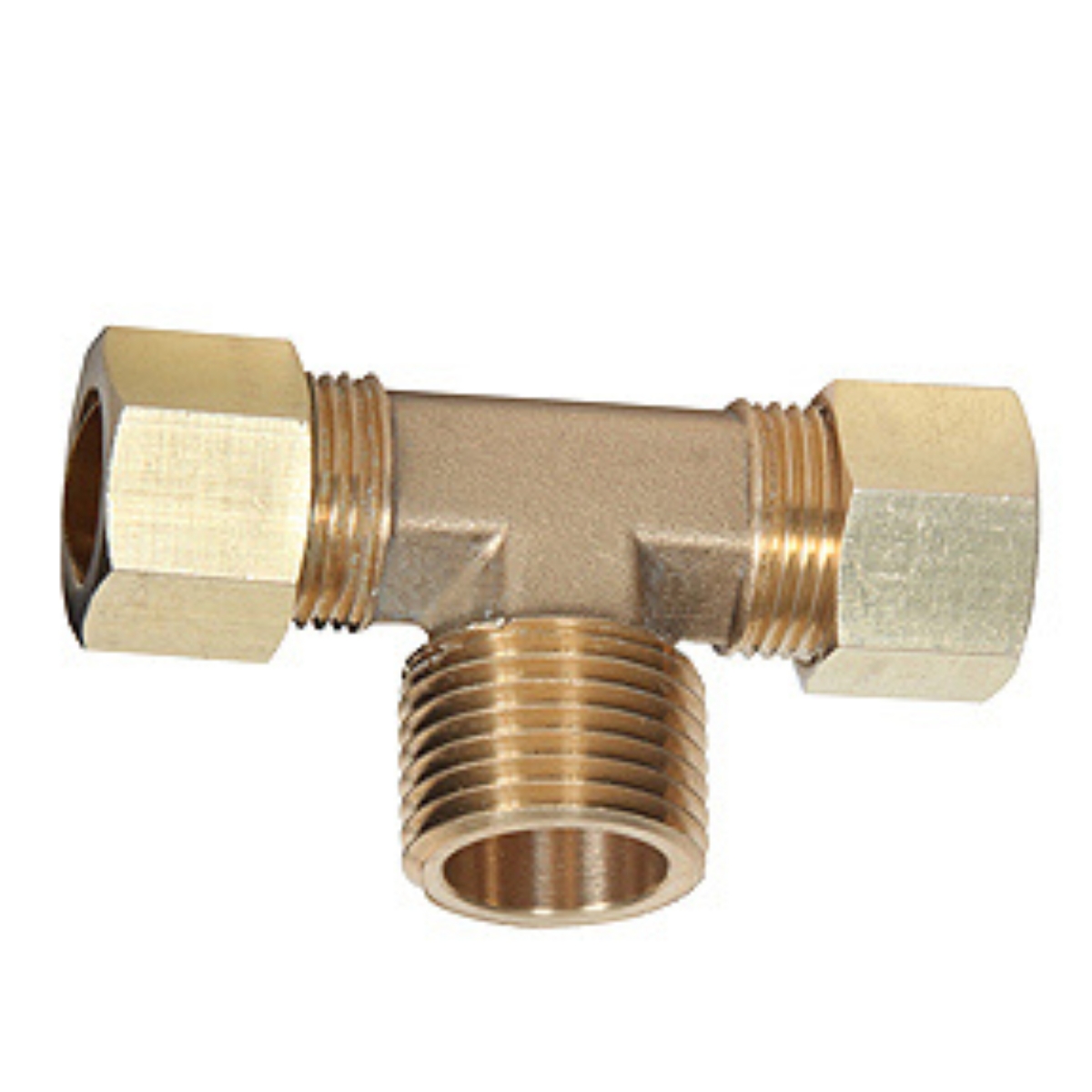 Brass Branch Tee             (2) 1/4 OD Tube x 1/8 MPT 