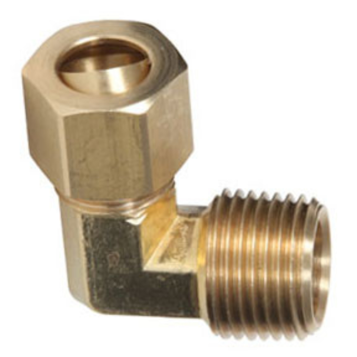 Brass 90 Degree Elbow        3/4 OD Tube x 3/4 MPT