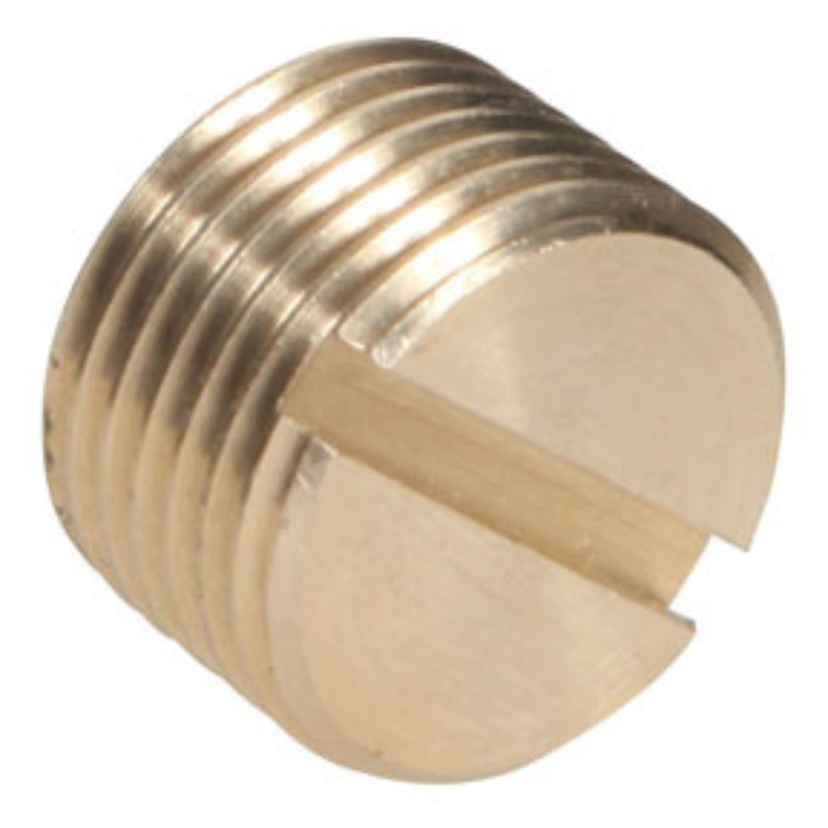 Brass 1/8 MPT Slotted Plug