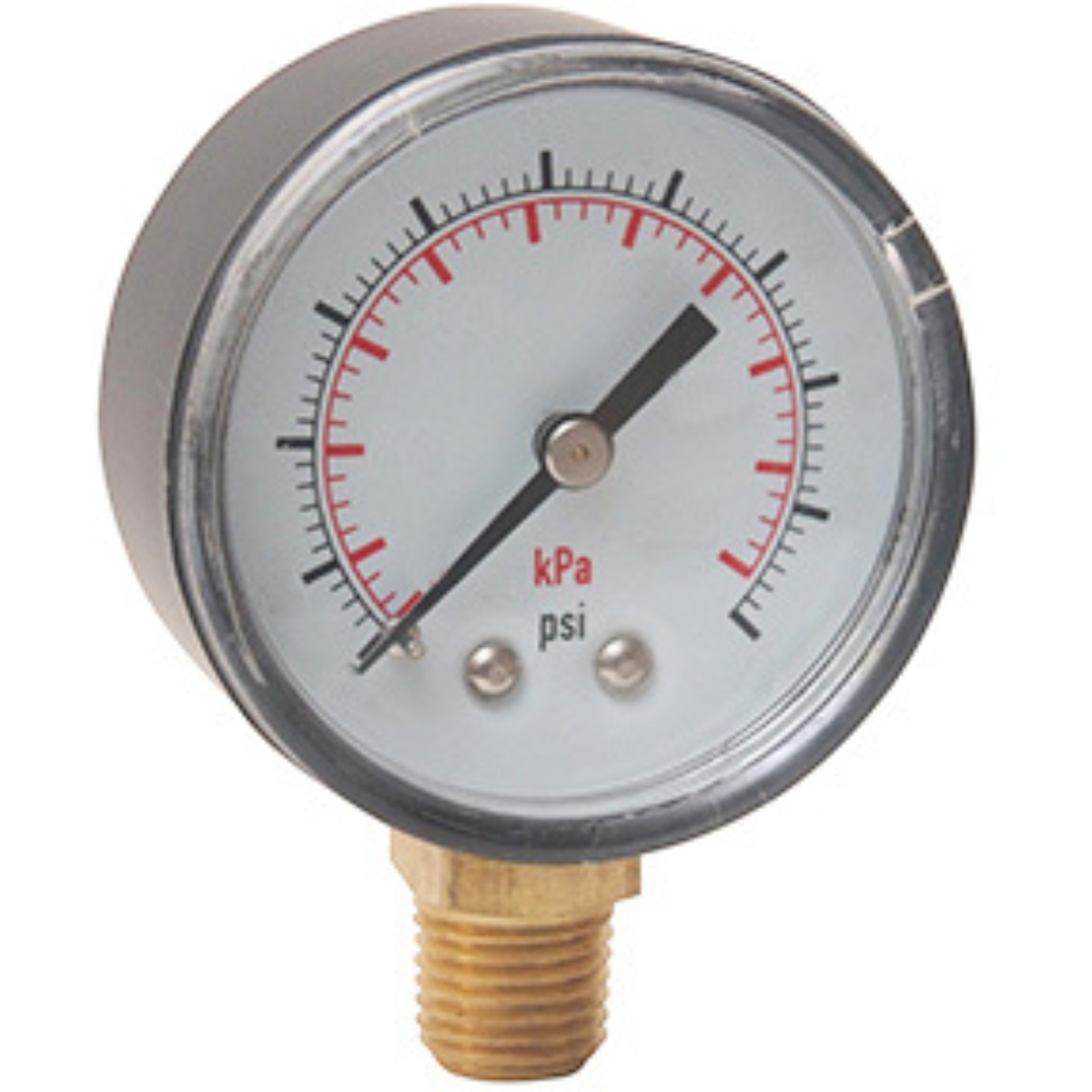 2" Gauge ABS Case 0-300 PSI Lower Mount 1/4 NPT