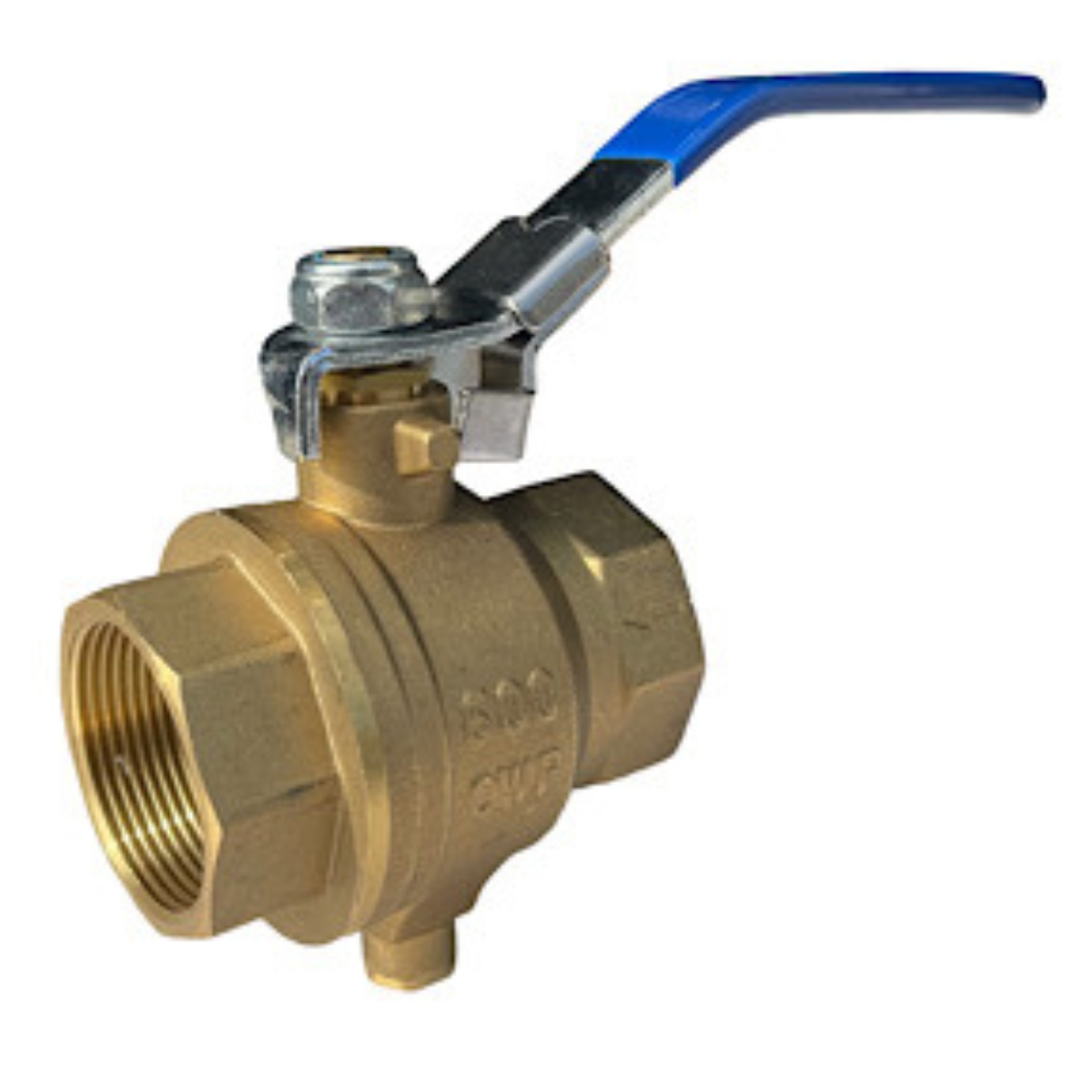 Auto Drain Brass Ball Valve  1/2 FPT  600 PSI CWP