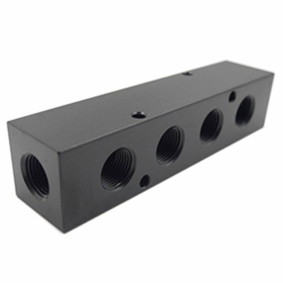 Alum. Manifold 3/8 FPT Inlet   (4) 3/8 FPT Outlets
