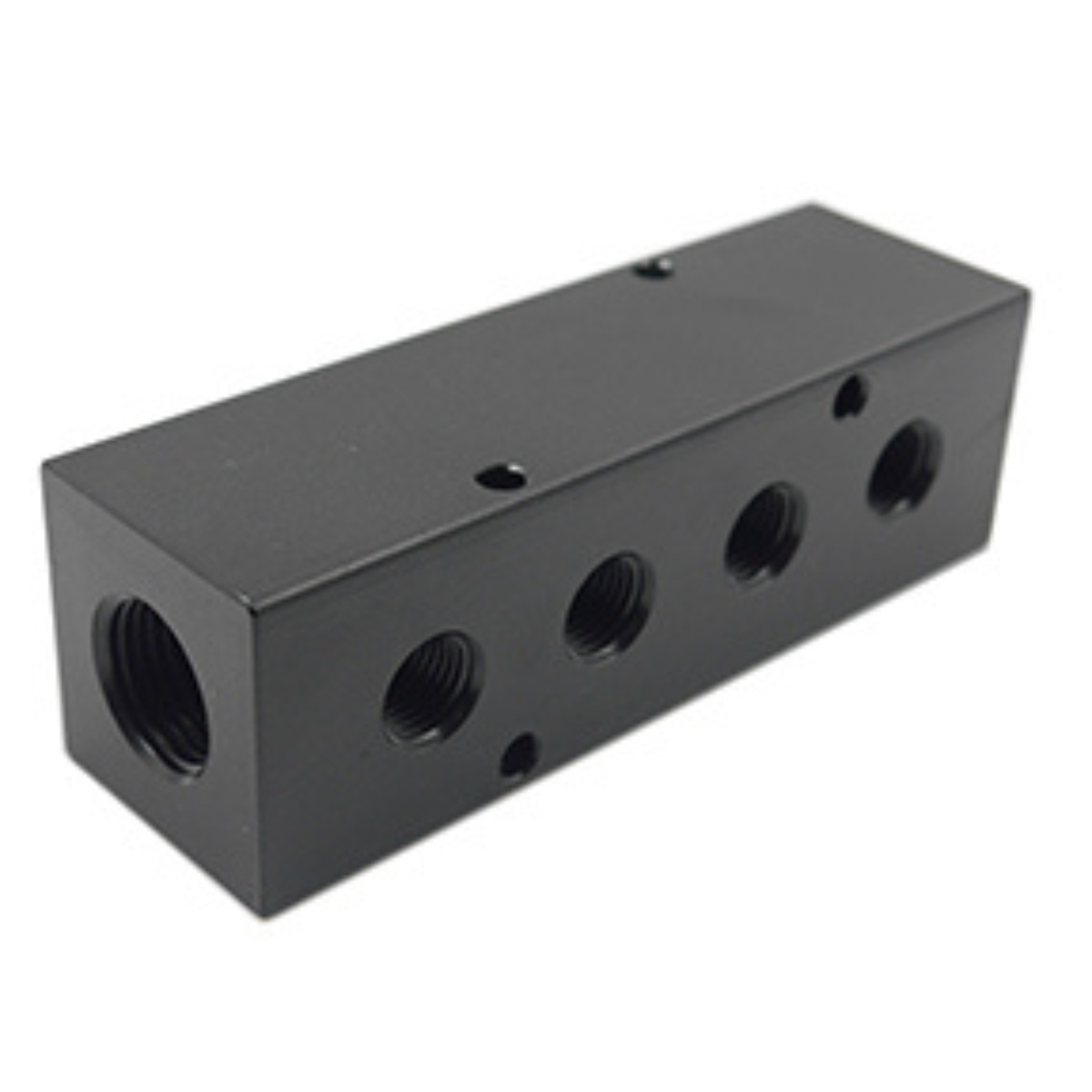 Alum. Manifold 1/2 FPT Inlet   (4) 1/4 FPT Outlets