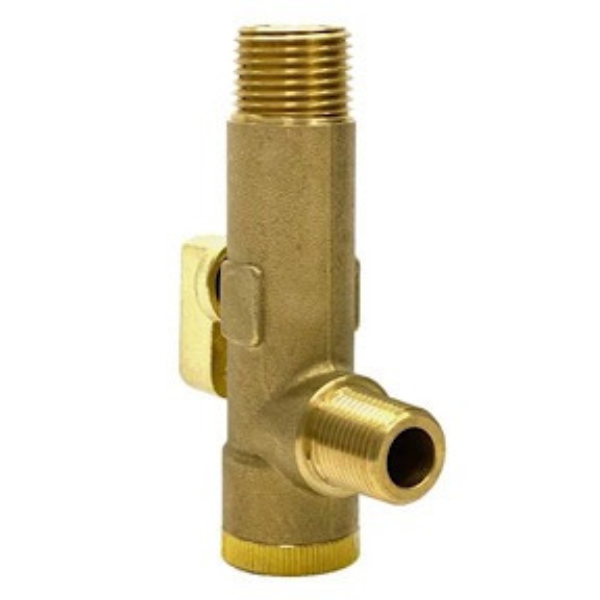 Brass Strainer/Shut-Off Valve   1/2 MPT x 3/8 MPT  600 PSI CWP