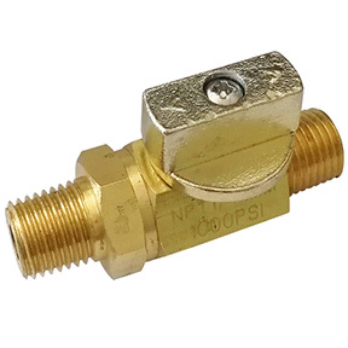 High Pressure Brass Ball Valve  1/8 MPT  1000 PSI CWP
