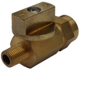 1/8&quot; NPT M x F Brass BallValve with Round Handle 1000PSI CWP