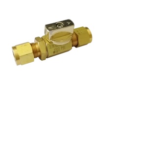 1/4&quot; Compression Brass BallValve w/Round Handle 1000