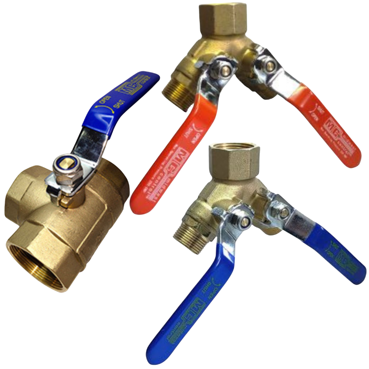 Three Way Brass Ball Valves