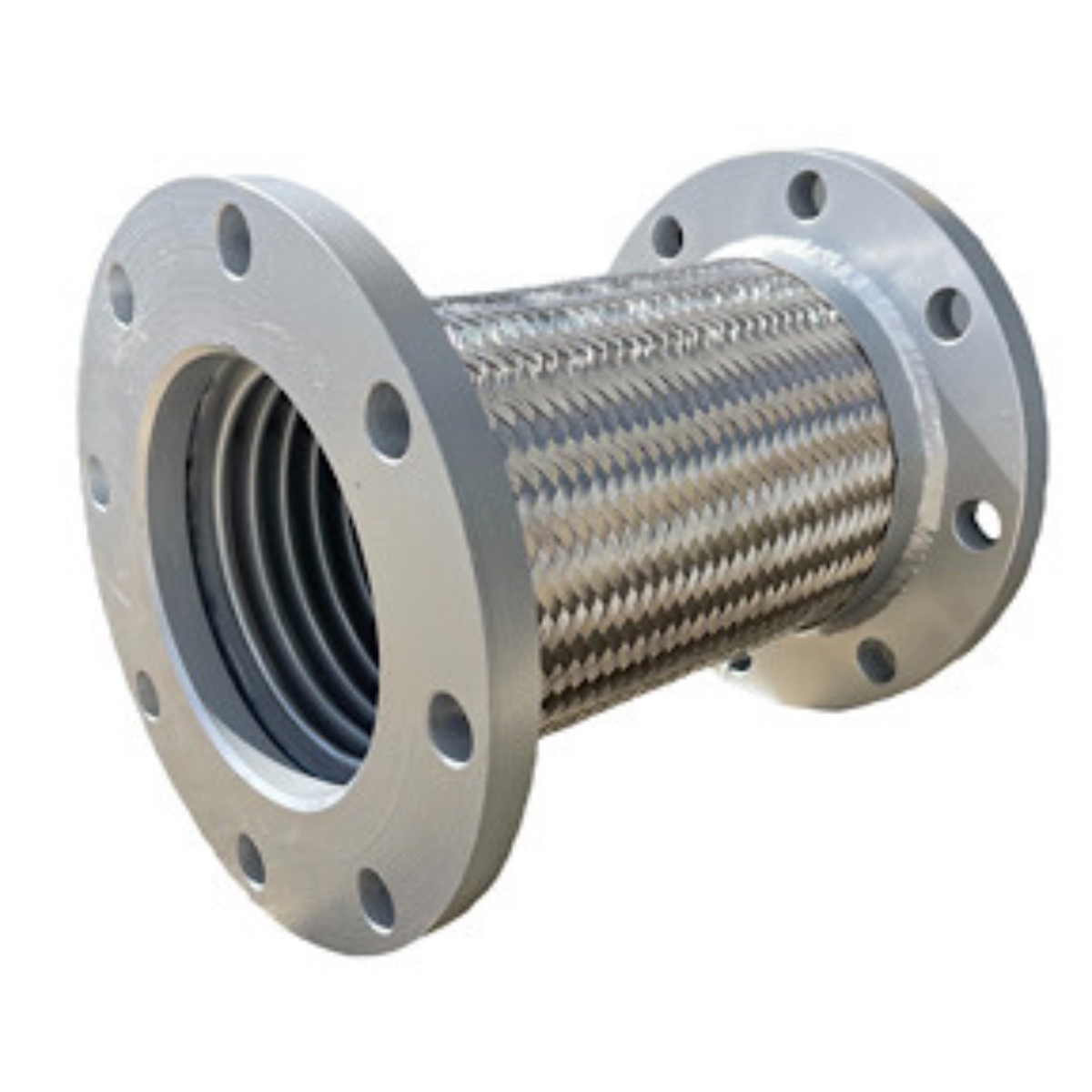 2-1/2 MPT X 12" Metal Hose w/CL150# Flanges