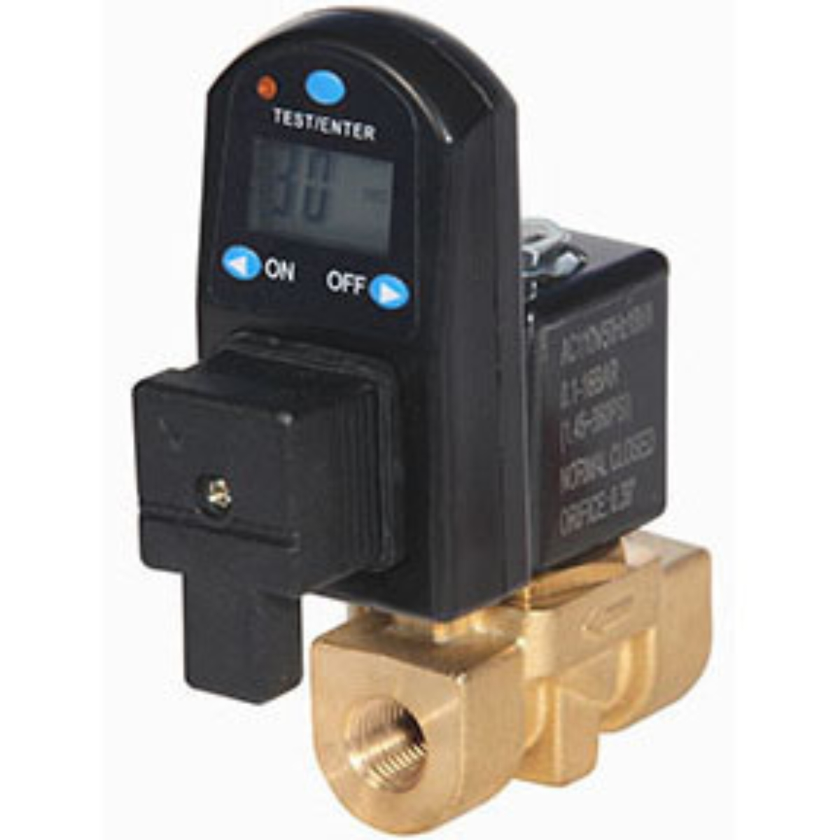 1/4 FPT Digital Timer Drain 230 PSI 10MM Orifice 120 Volt