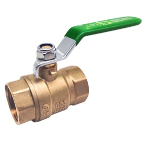 1/2&quot; FPT Lead-Free Brass Ball 
Valve 600 PSI