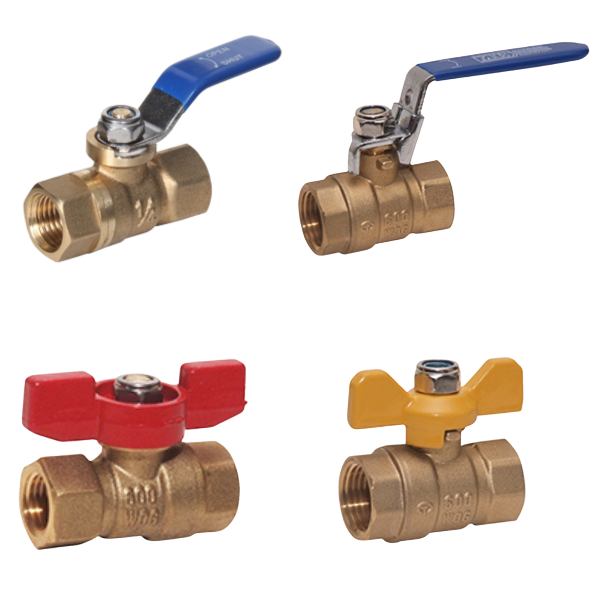 600 PSI FNPT x FNPT Brass Ball Valves