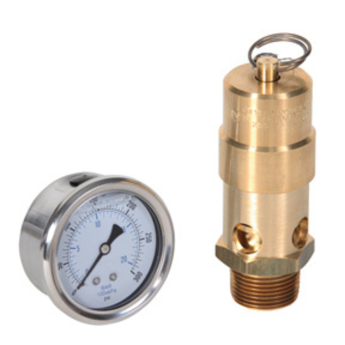 Tank Kit 3/4 Safety Valve 150  PSI 595 SCFM 2.5" LF CBM Gauge 
