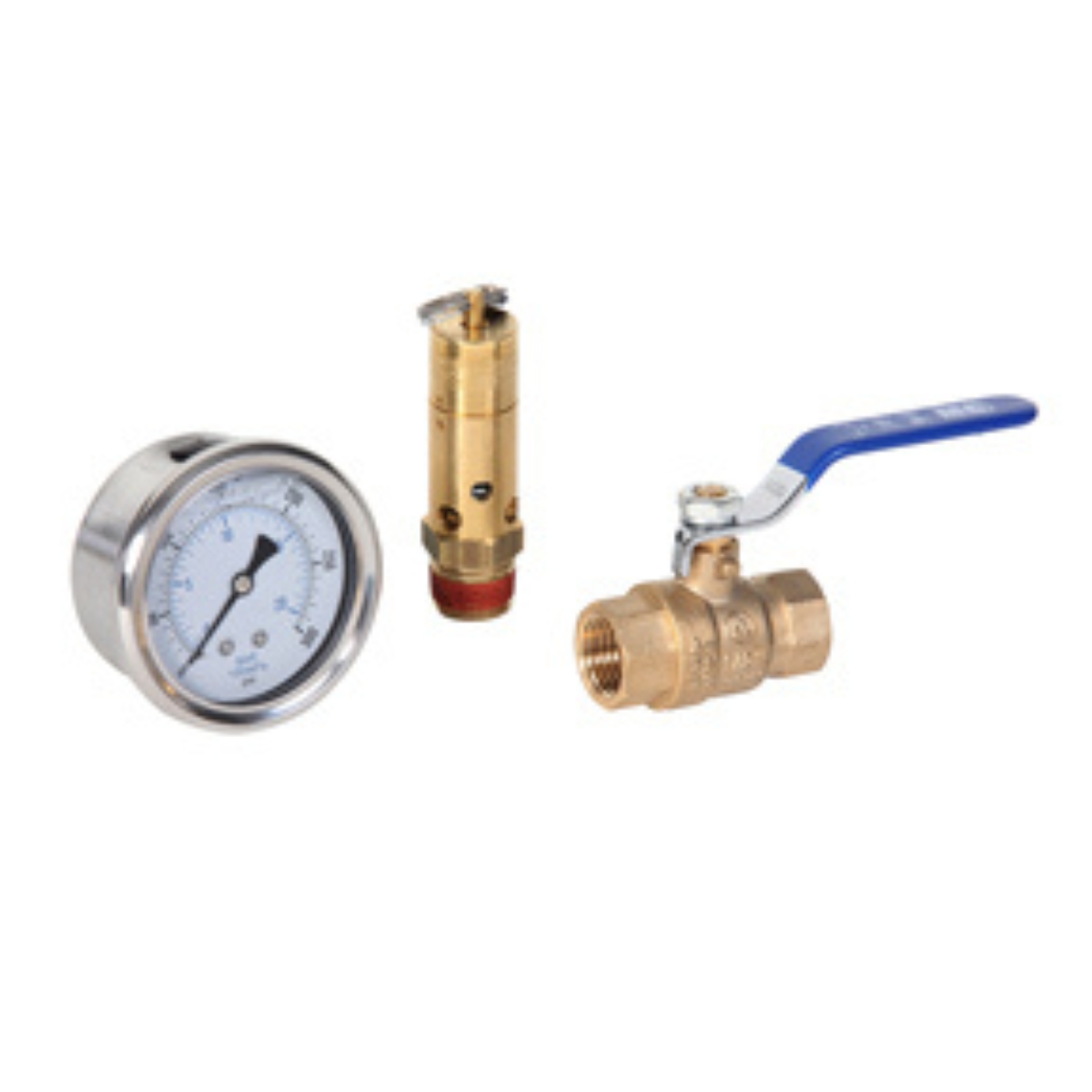 Tank Kit 1/2 Safety Valve 165  PSI 299 SCFM 2.5" LF CBM Gauge 