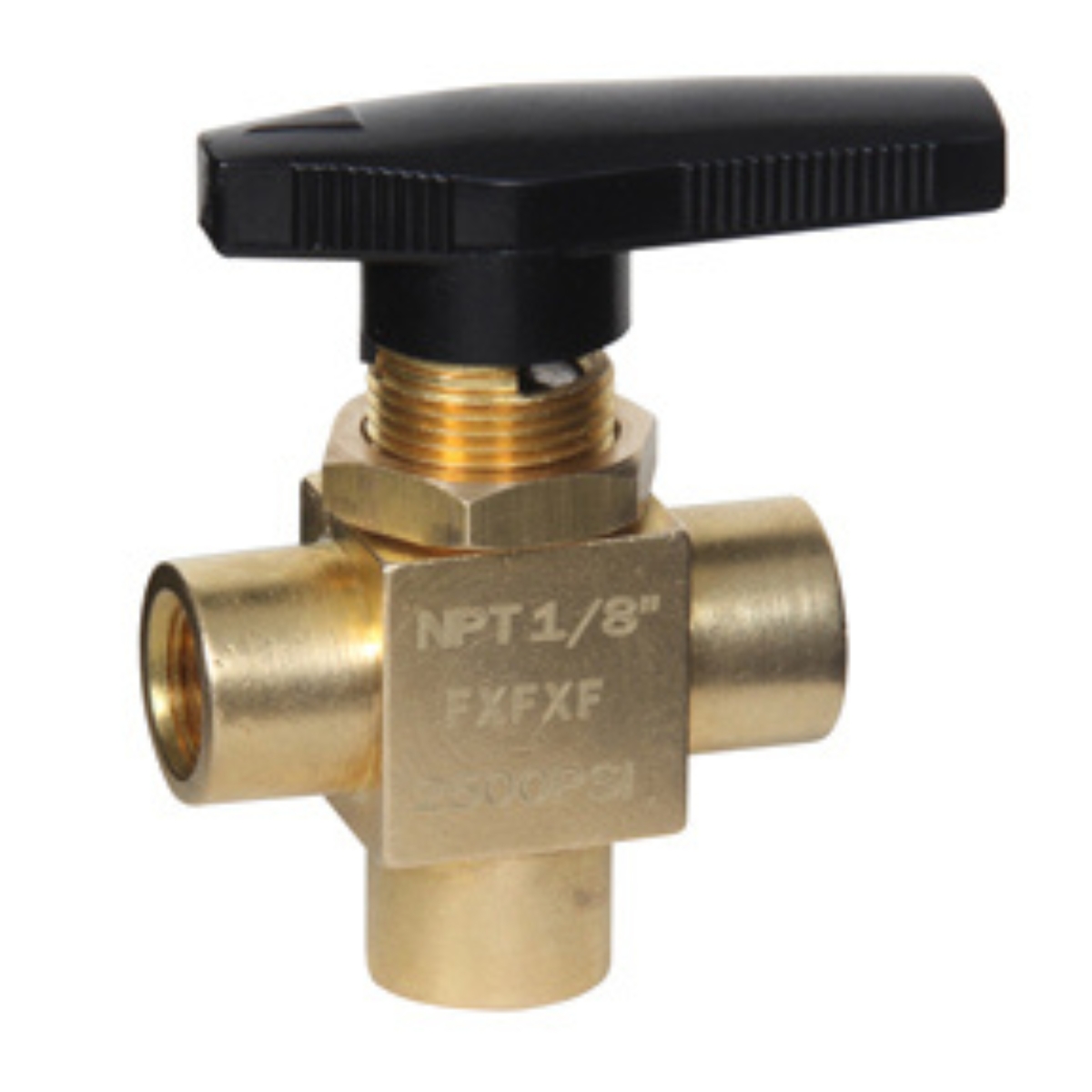 1/8 FPT 3-Way Panel Mt Valve