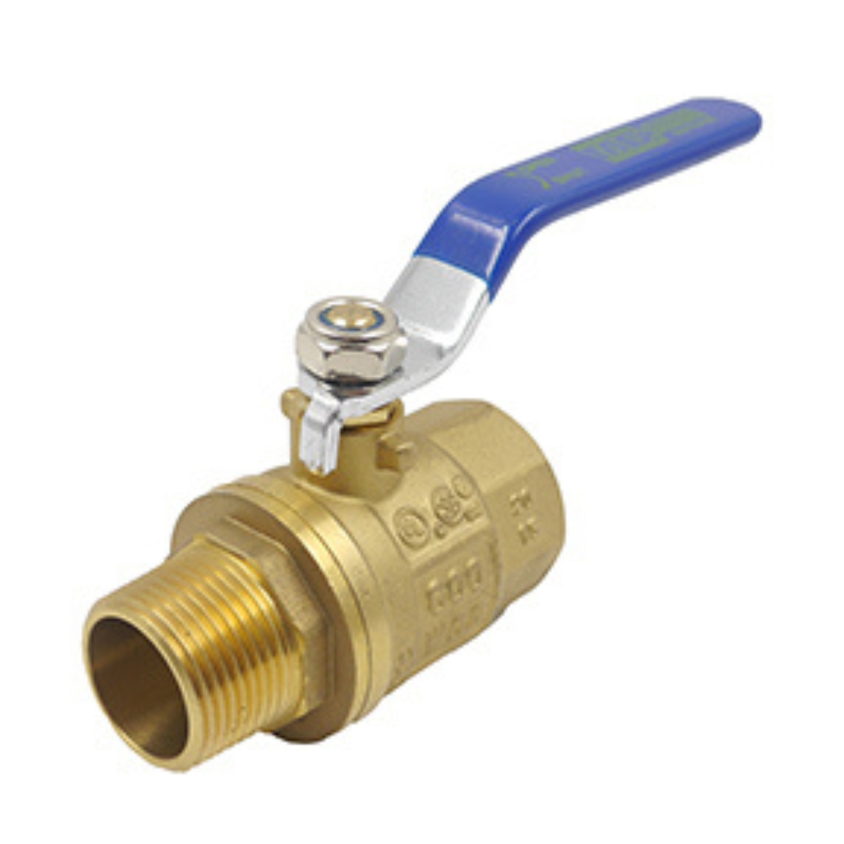 Heavy Duty Brass Ball Valve    1" FPT x MPT   900 PSI CWP