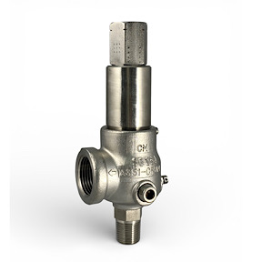 1/2 x 1" Safety Valve 200 PSI 458 SCFM SS Body Trim Viton 