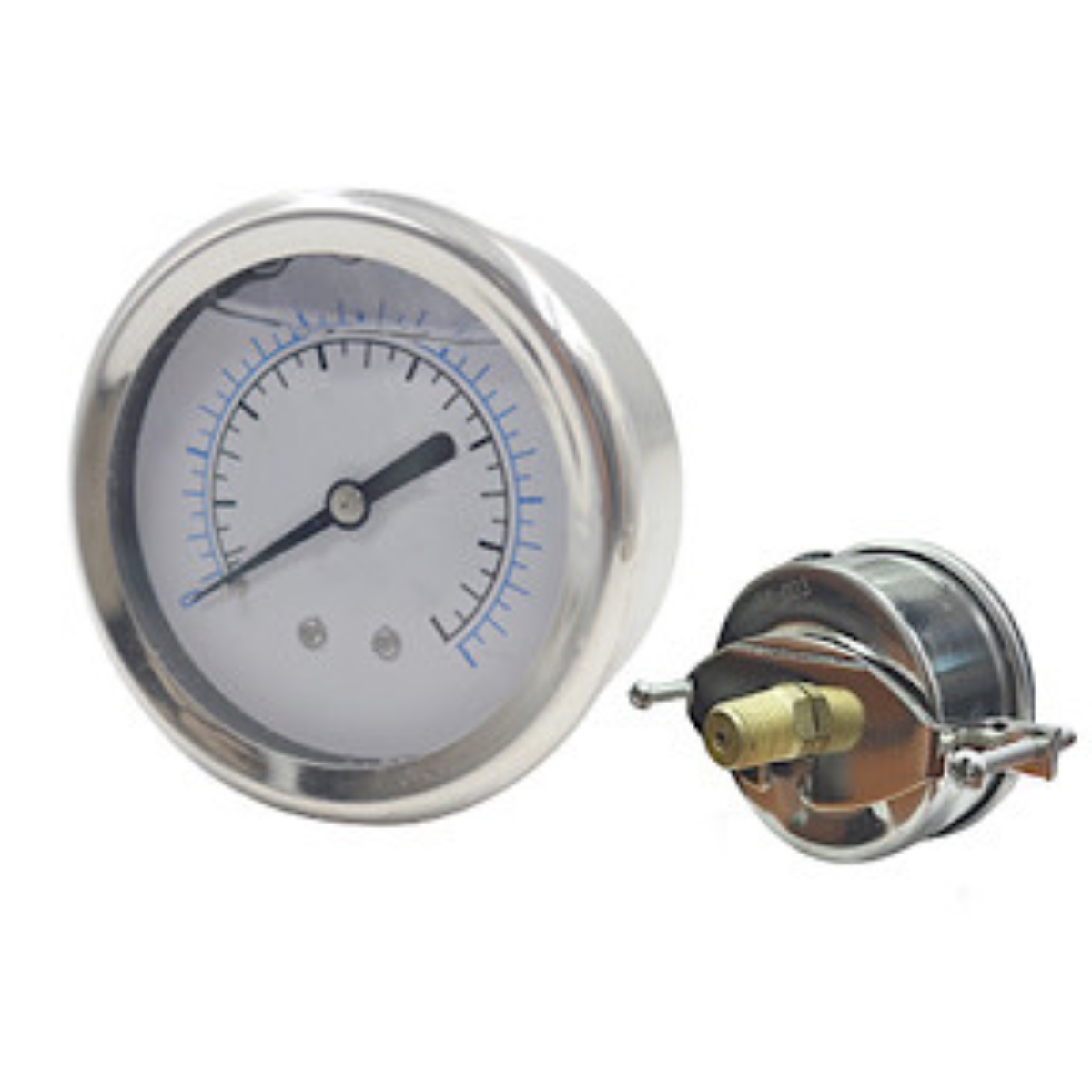 2" Liquid Filled Gauge 0-160 PSI Back Mount U-Clamp 