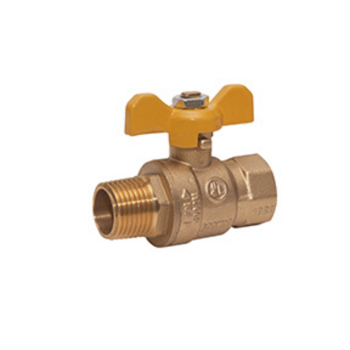 1" MPT x FPT Brass Ball Valve w/T-Handle  600 PSI CWP