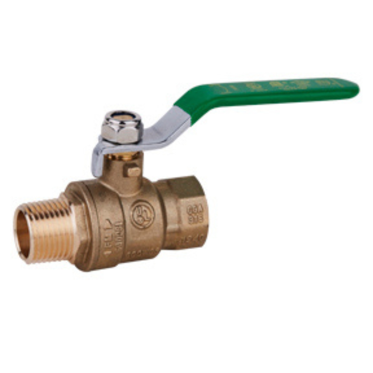 1" MPT x FPT Brass Ball Valve 600 PSI CWP  Lead-Free