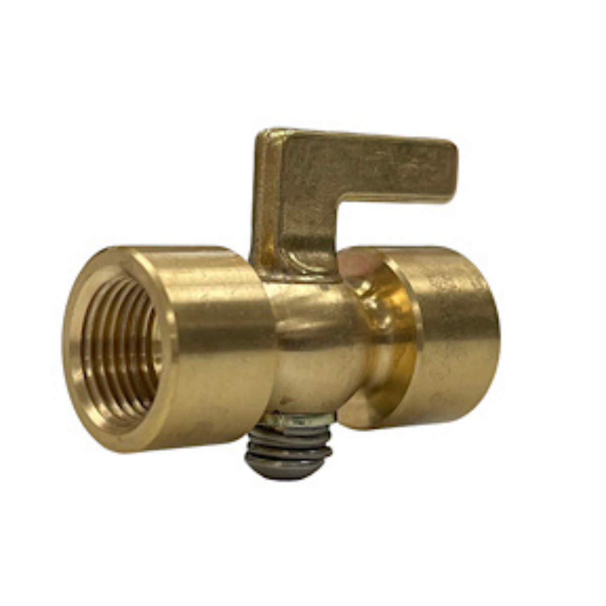 Brass Stopcock Plug Valve   1/8 FPT   Lever Handle