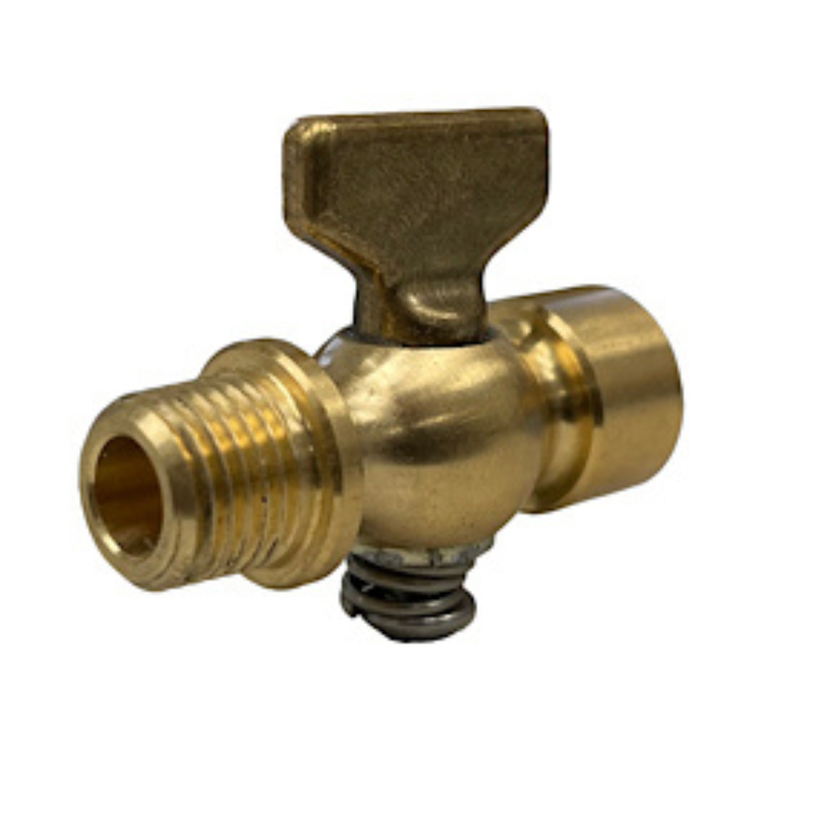 Brass Stopcock Plug Valve   1/8 MPT x FPT   Tee Handle
