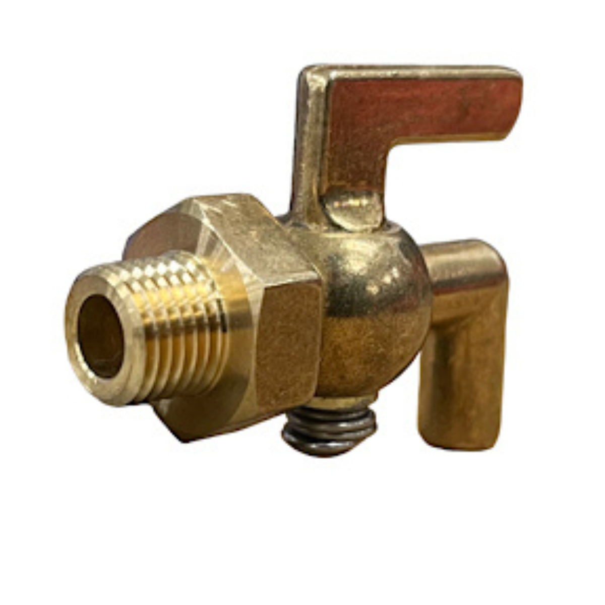Brass Stopcock Plug Valve      1/8 MPT x Spout            