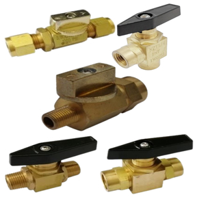 Mini Two-Way Brass Ball Valves