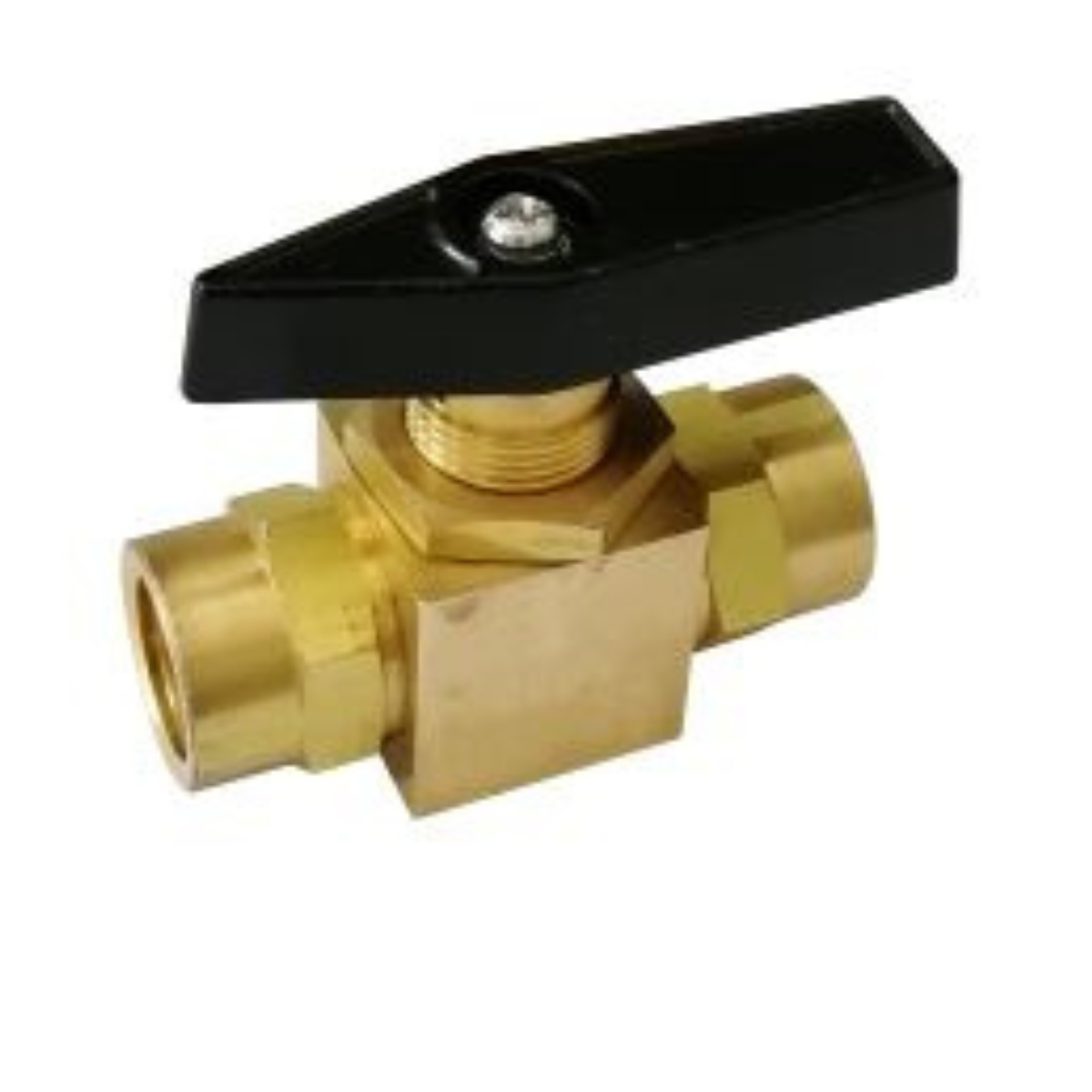 1/8 FPT Mini Panel Mount Brass Ball Valve 1500 PSI CWP