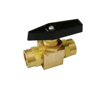 1/8&quot; FPT Mini Panel MountBrass Ball Valve 1500 PSI CWP