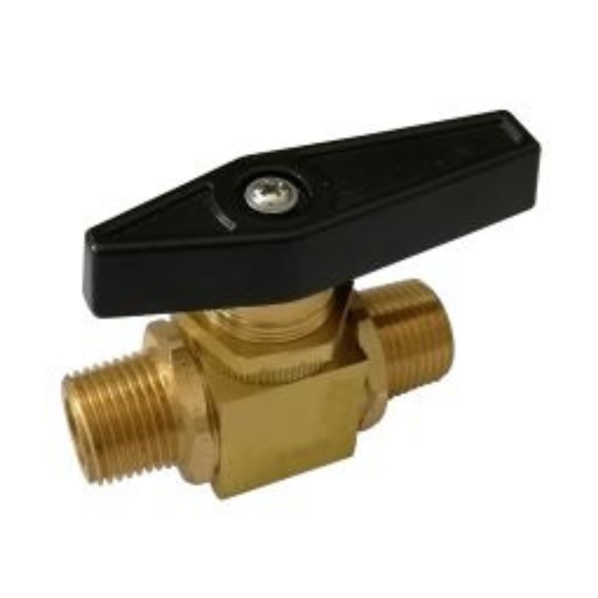 1/4 MPT Mini Brass Ball Valve w/Wedge Handle 1000 PSI CWP