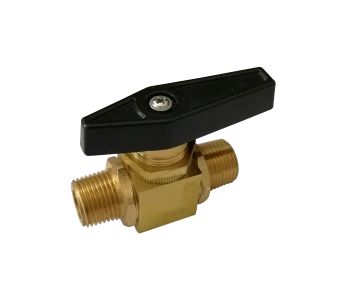 1/4 MPT Mini Brass Ball Valve w/Wedge Handle 1000 PSI CWP
