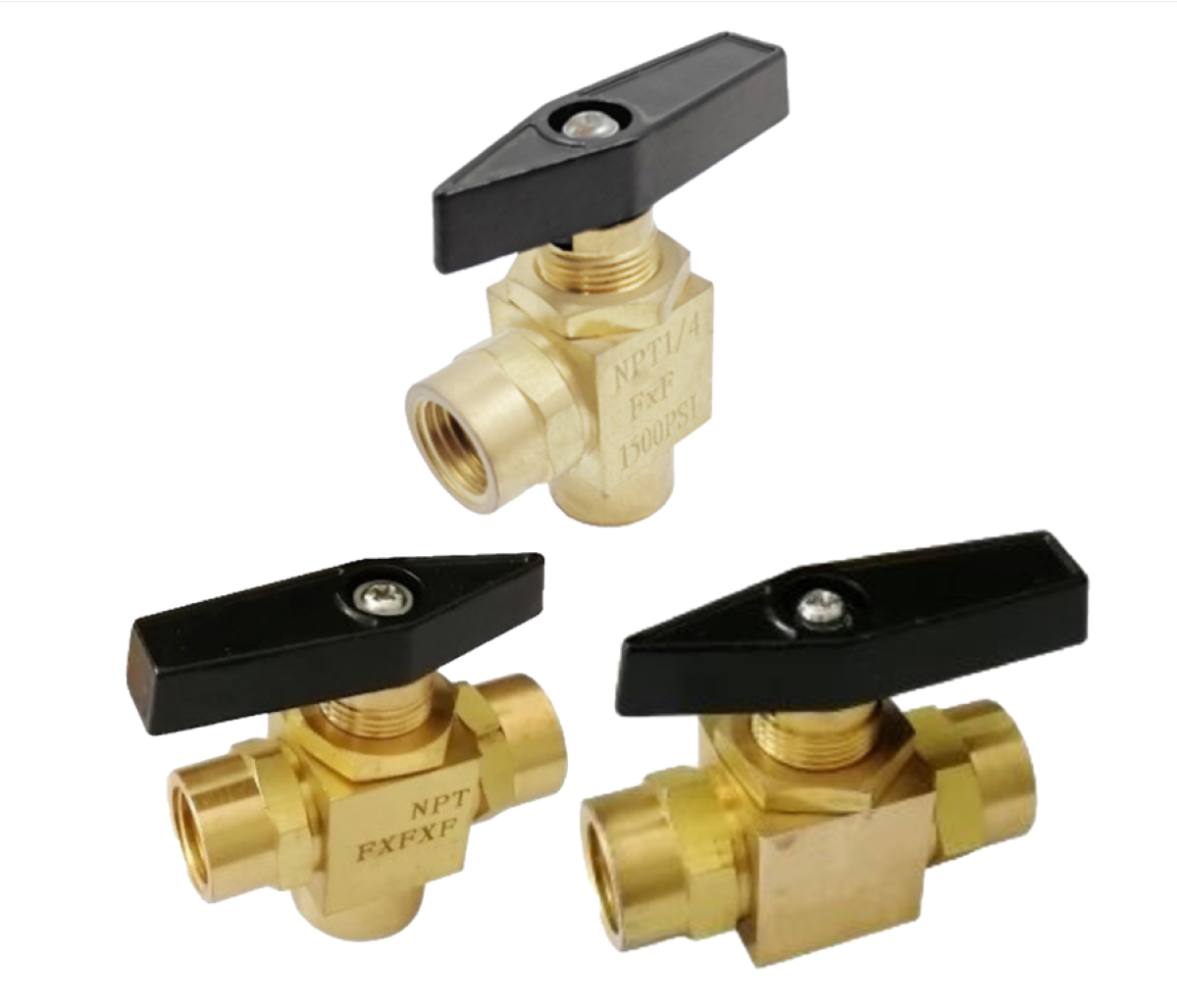Mini Brass Ball Valves Panel Mountable