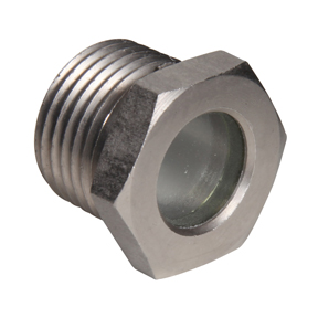 Sight Glass CS Nickel Plated Body 1/2&quot; MPT