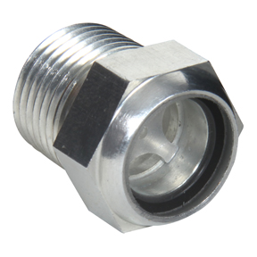 Sight Glass w/Reflector 
&amp; Larger Viewing Area Zinc 
Plated Brass 3/8 MPT