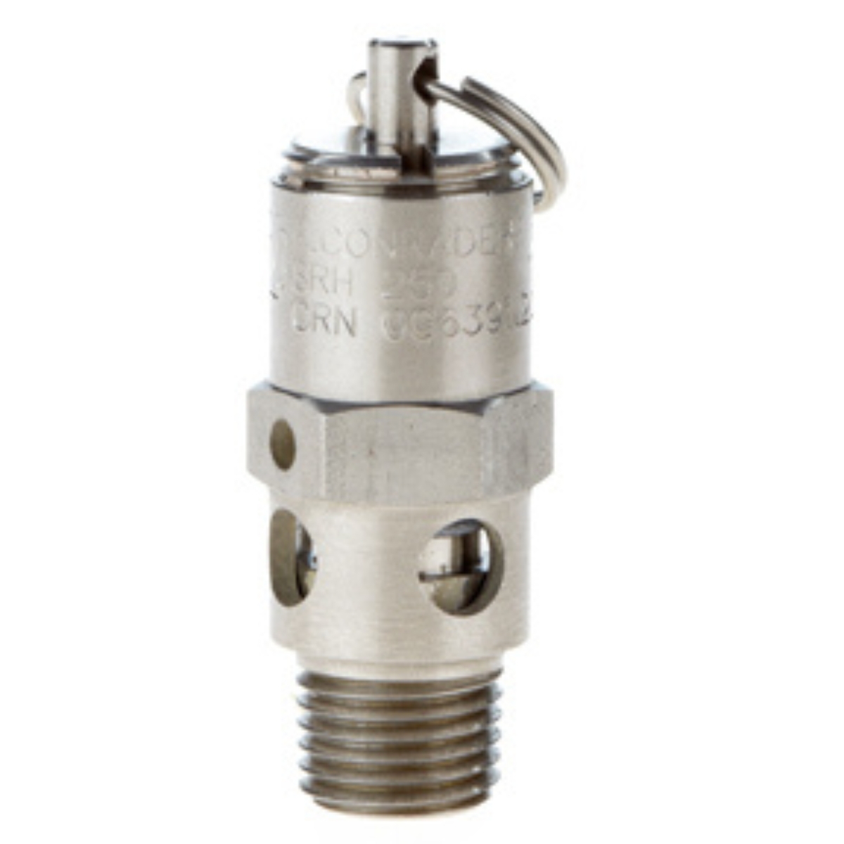 1/4 ASME SS Hard Seat Safety Valve 100 PSI 89 SCFM
