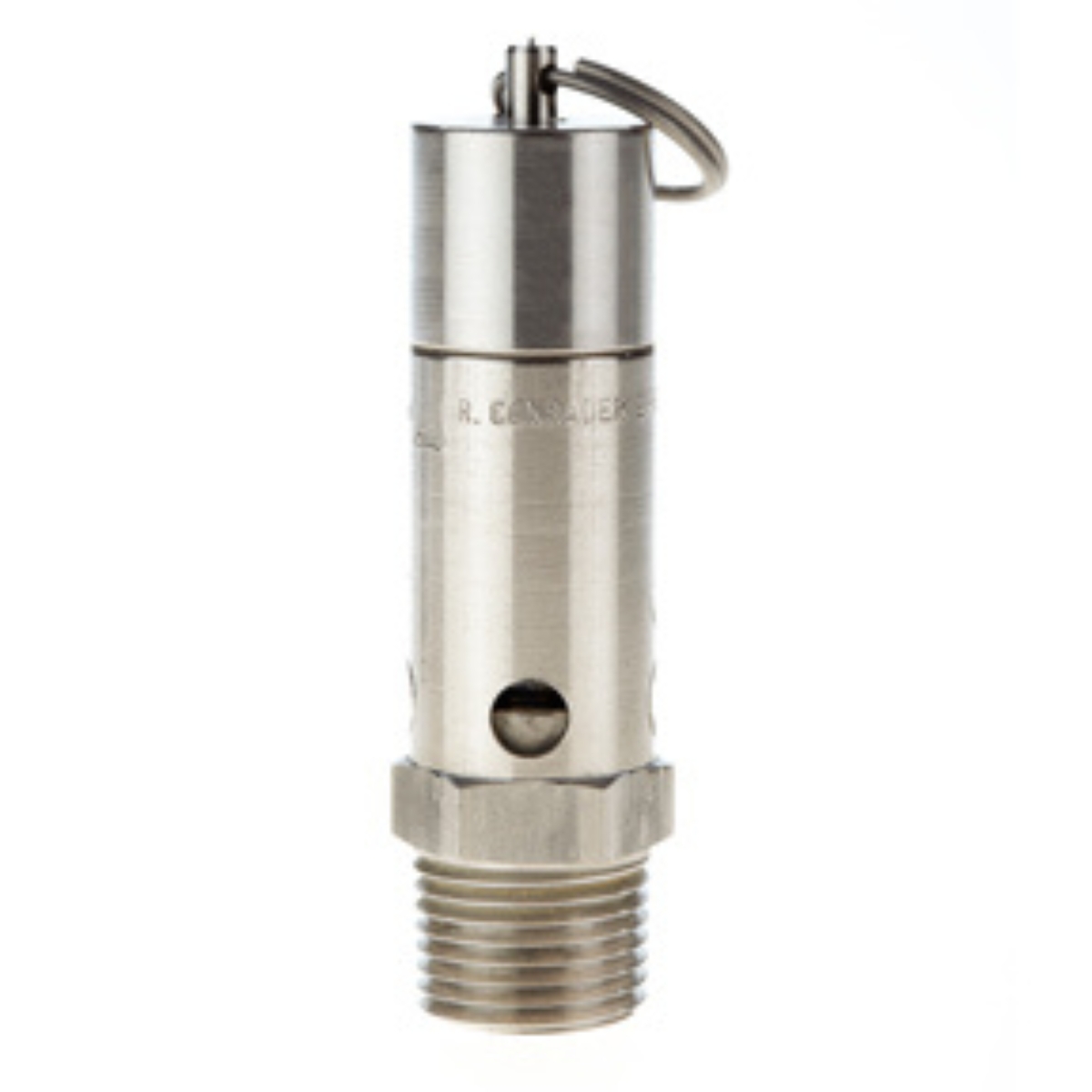 1/2 ASME SS Hard Seat Safety Valve 125 PSI 254 SCFM