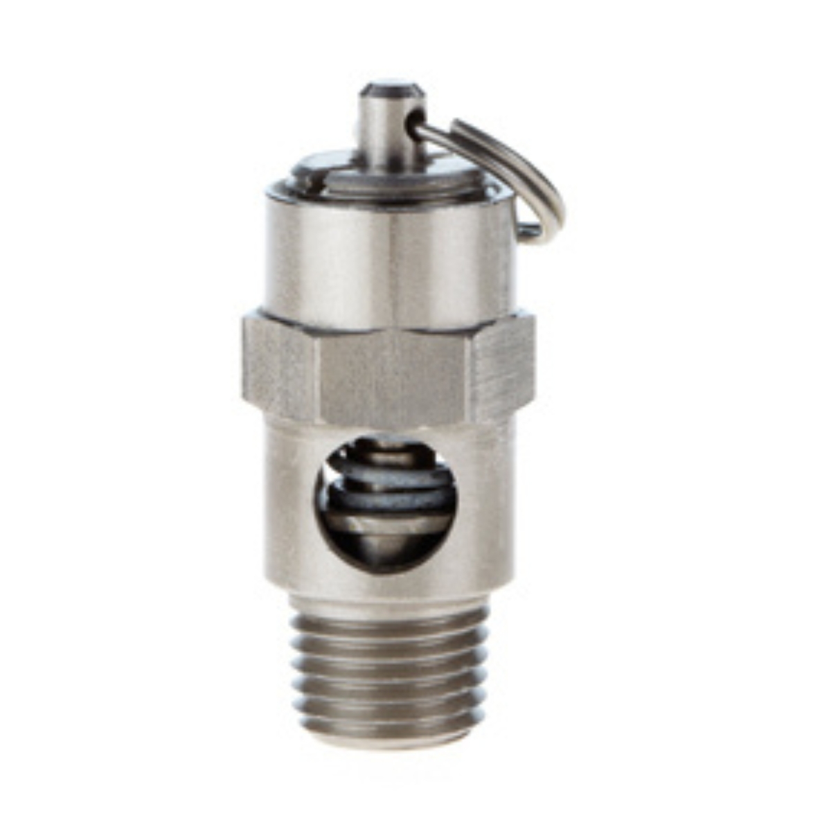 1/4 ASME SS Safety Valve Viton  Seat 100 PSI 92 SCFM