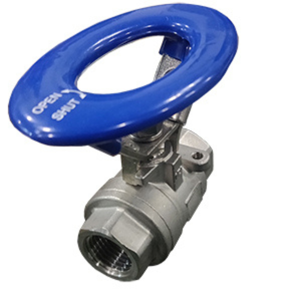 1" FPT 316SS Ball Valve  Locking Oval Handle         