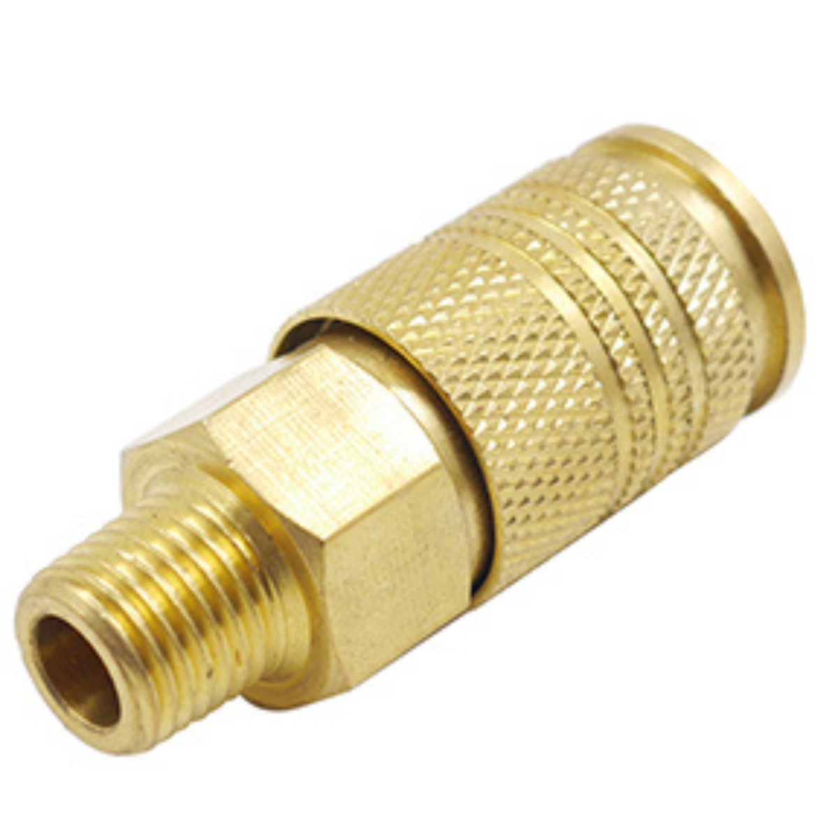 Universal Interchange Coupler  1/4 MPT Brass Body 250 PSI