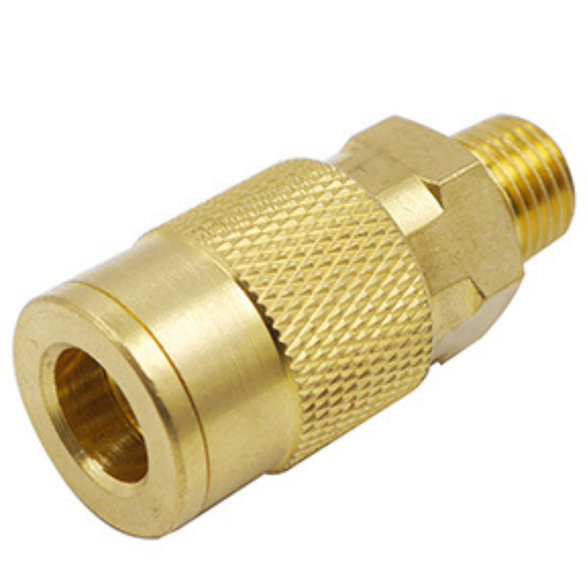 Industrial Interchange Coupler 1/4 MPT Brass Body 300 PSI