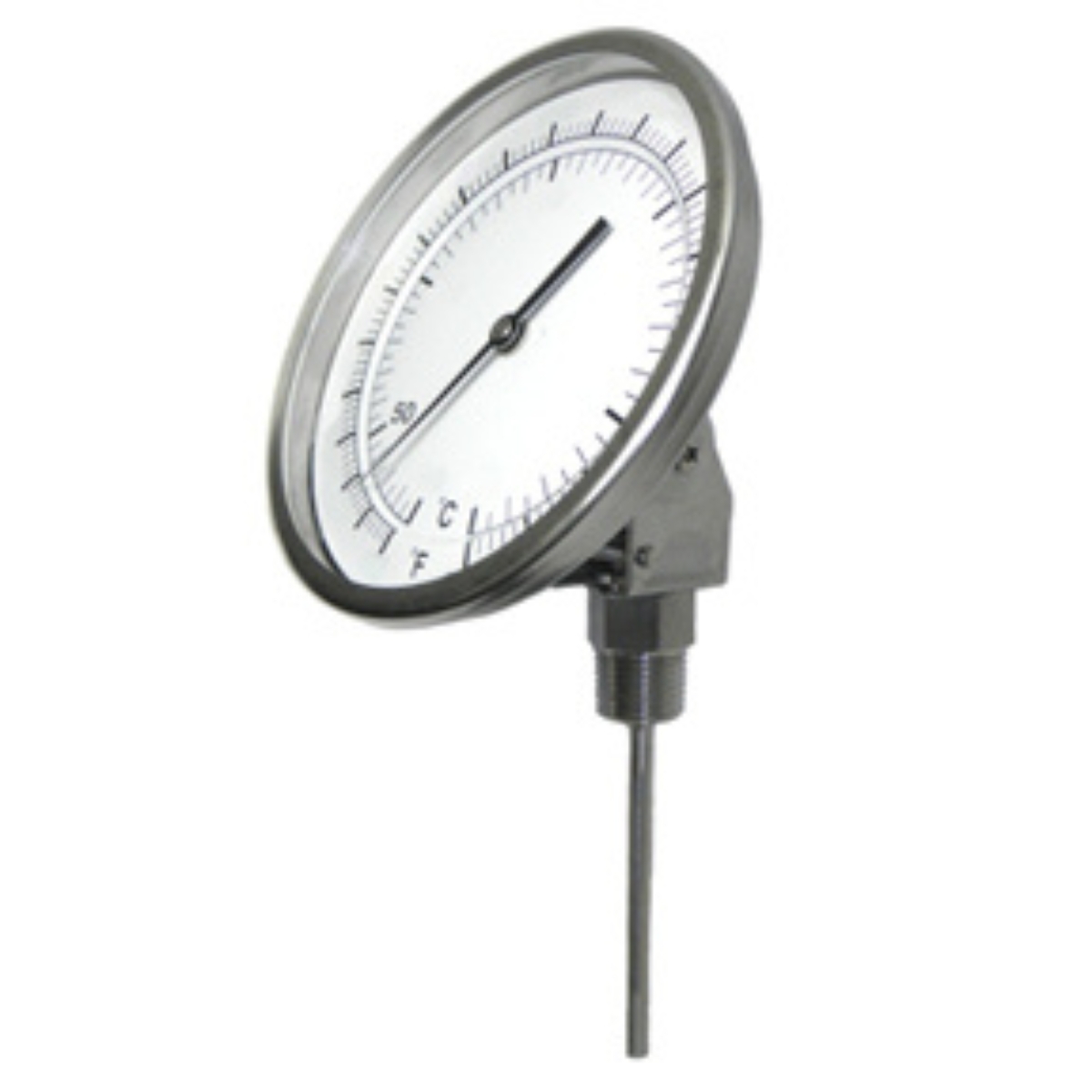 5" Tempurature Gauge 50/300F  Lower Mount 4" Stem 1/2 NPT